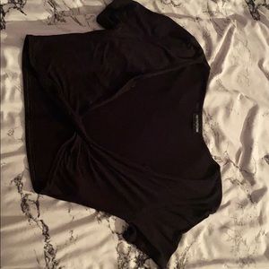 Black crop top